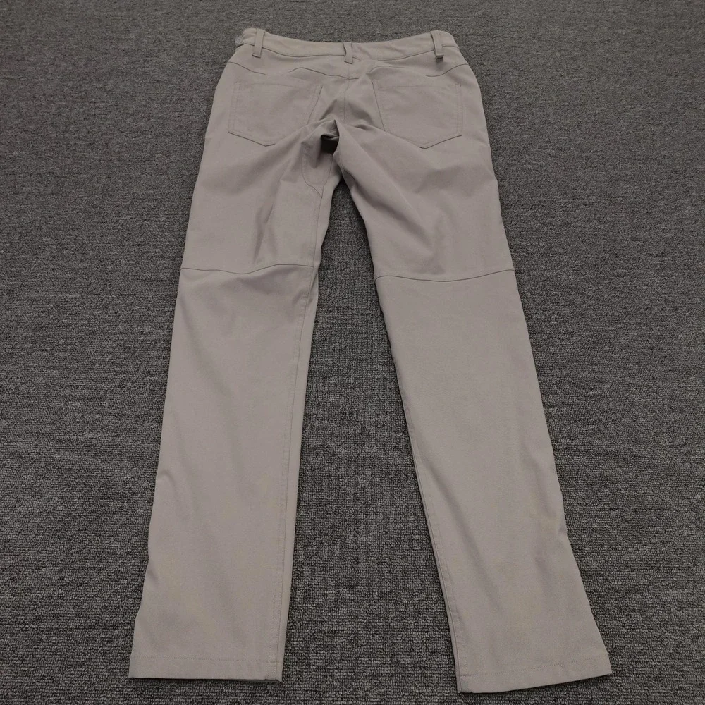 Lululemon Pants Mens 28x30 Beige Straight Leg Stretch 5 Pocket Casual Athletic
